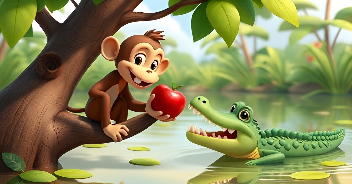 The Monkey and The Crocodile – Panchatantra Stories