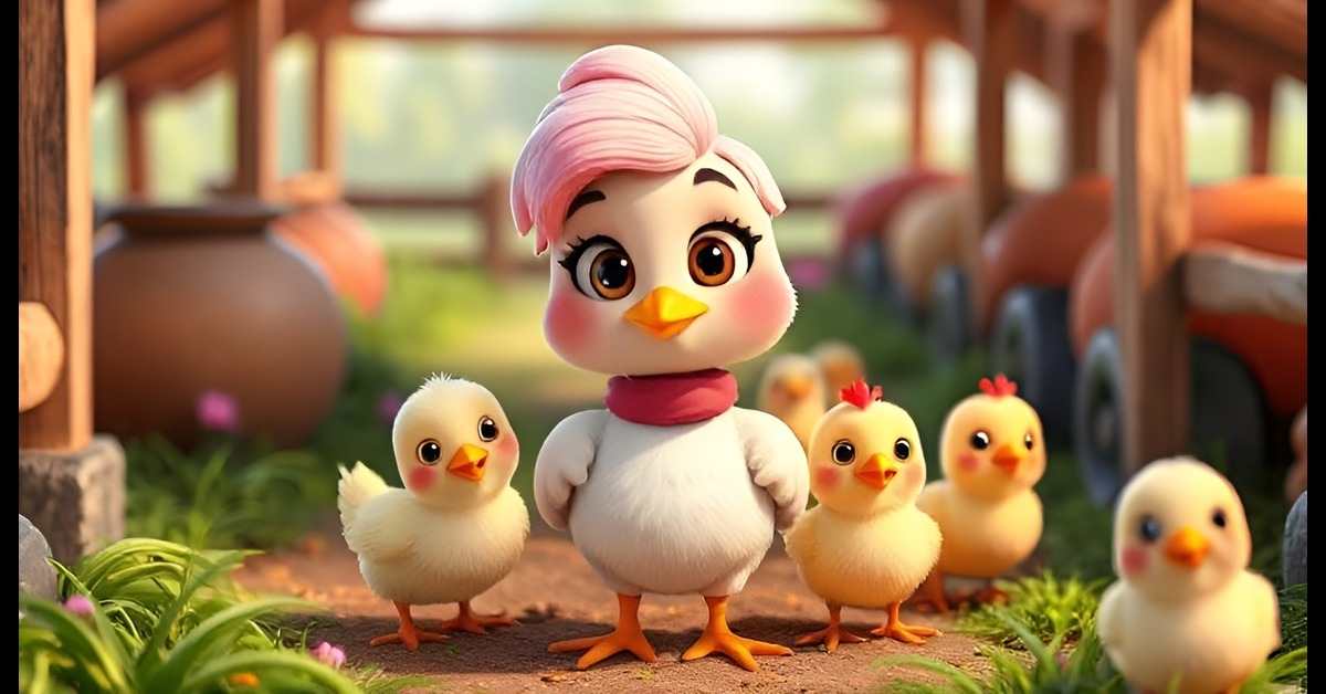 Mother Hen and her chicks - Story - Moral - Little Authors