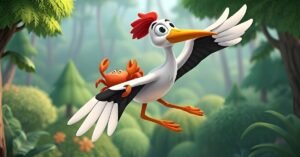 The Stork And the Crab - Panchatantra Stories - Little Authors