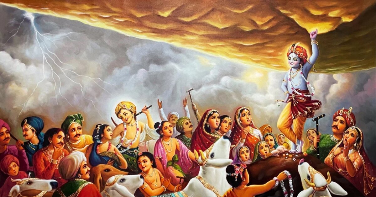 Krishna Lifting Godavari - Story - Little Authors
