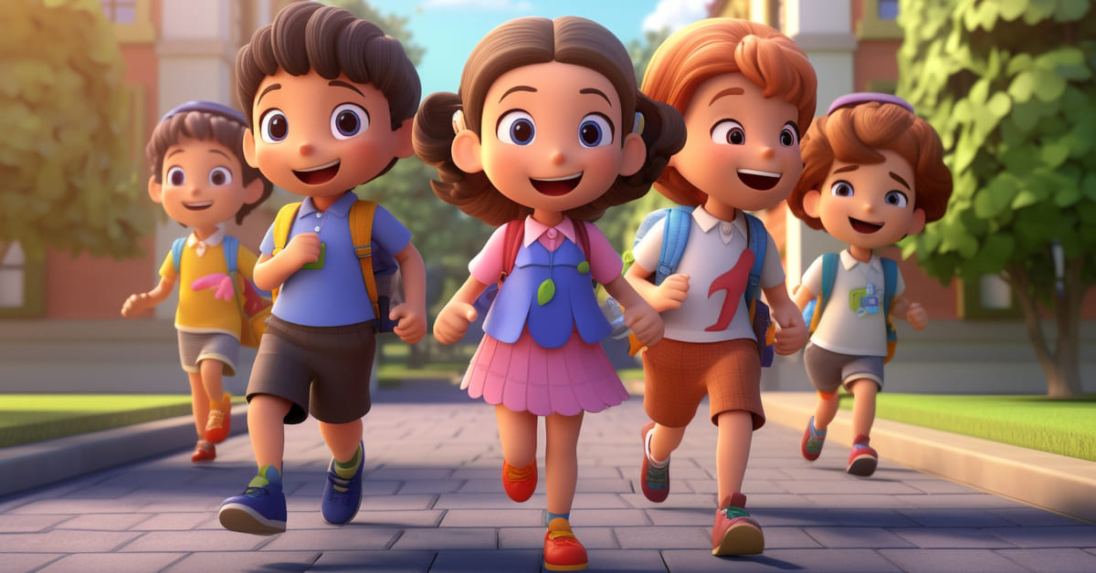 The Way We Go To School - Poem - Little Authors